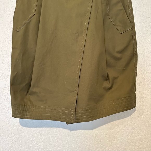 New $119 Zara Surplus Military Khaki Skirt SRPLS CTTN SKRT 07 Large 9382/053 - Picture 4 of 8